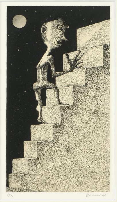 Hamada Chimei “Person Going up Stairs” 